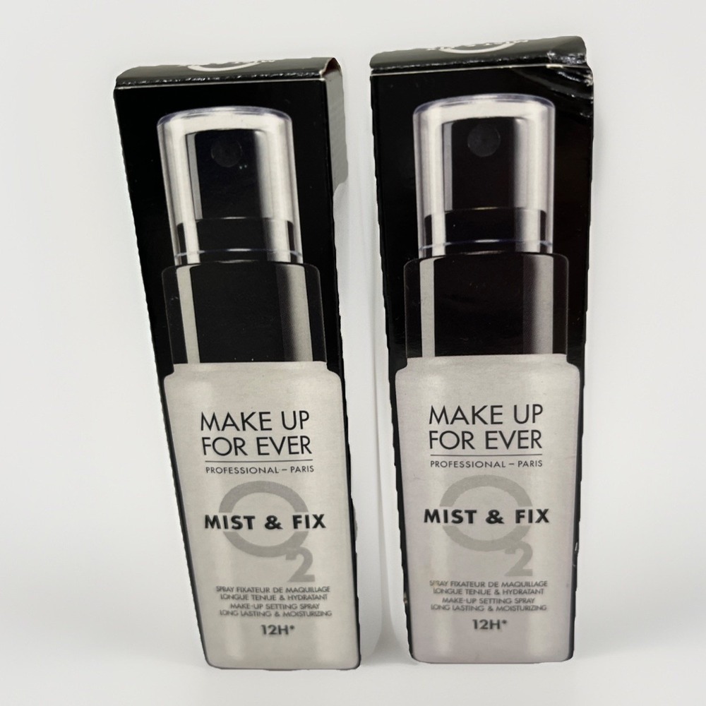 2x~Make Up For Ever~Mist & Fix 24H* Hydrating Setting Mist~30ml/1.01oz each~NIB~